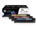 HP 128A Cyan, Magenta, Yellow, Black Toner Cartridges