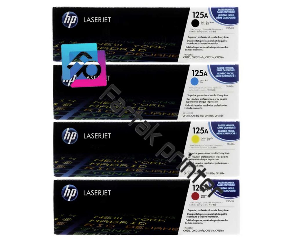 تونر کارتریج رنگی اچ پی 125a
